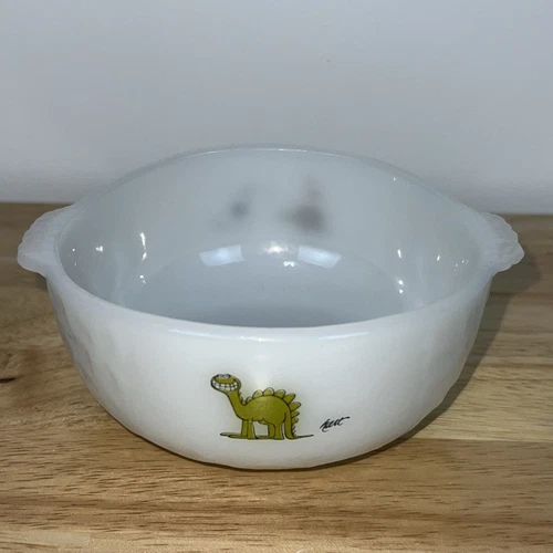 Anchor Hocking Fire King BC Comics Johnny Hart Caveman Cereal Bowls Set of 4