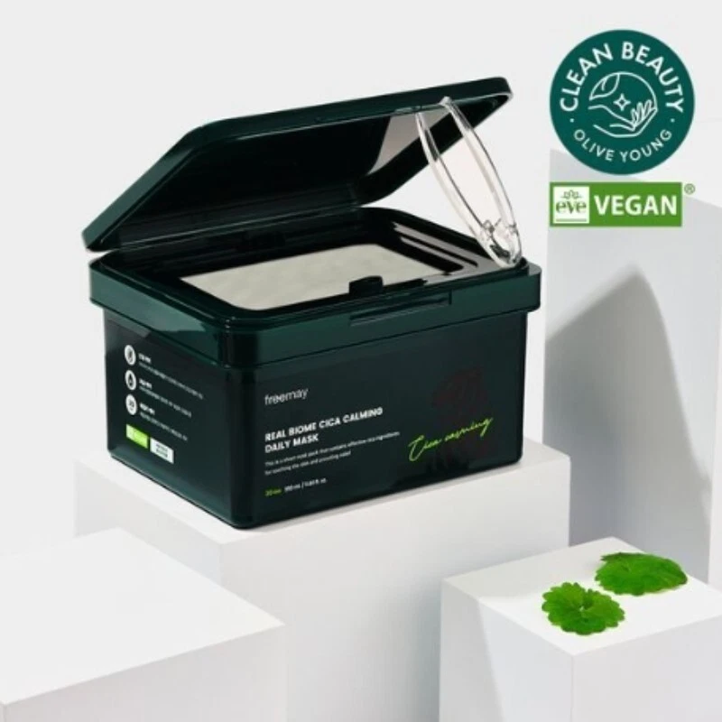 Freemay Real Biome CICA Calming Daily Mask 30 Sheets Soothing Korean Sheet Mask - Image 3 of 4