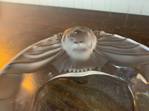 2 Lion Ashtrays In Lalique Crystal France (Price Per Unit) - Picture 5 of 8