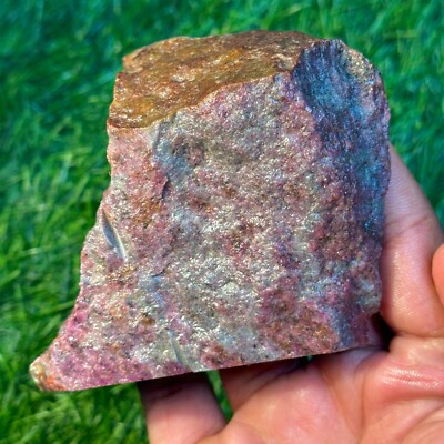 2586Ct Natural Raw Ruby Kyanite Bi-Color Indian Karnataka Earth Mined Gemstone