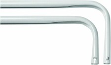 Levolor Schwerlast Doppel Gardinenstange Breite, 28 bis 46 Zoll, weiß