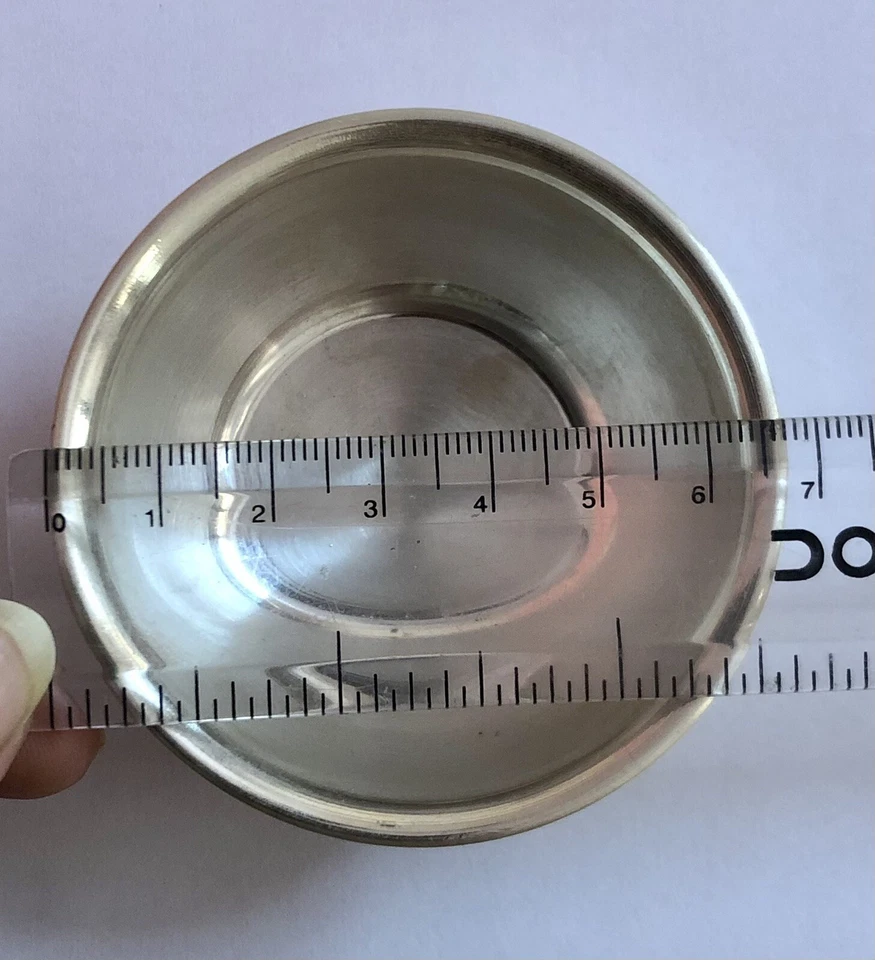 999 Silver Hindu Religious Katori Prasad Bowl Krishna puja 6.6 cm 19-20 gm - image 4 of 4