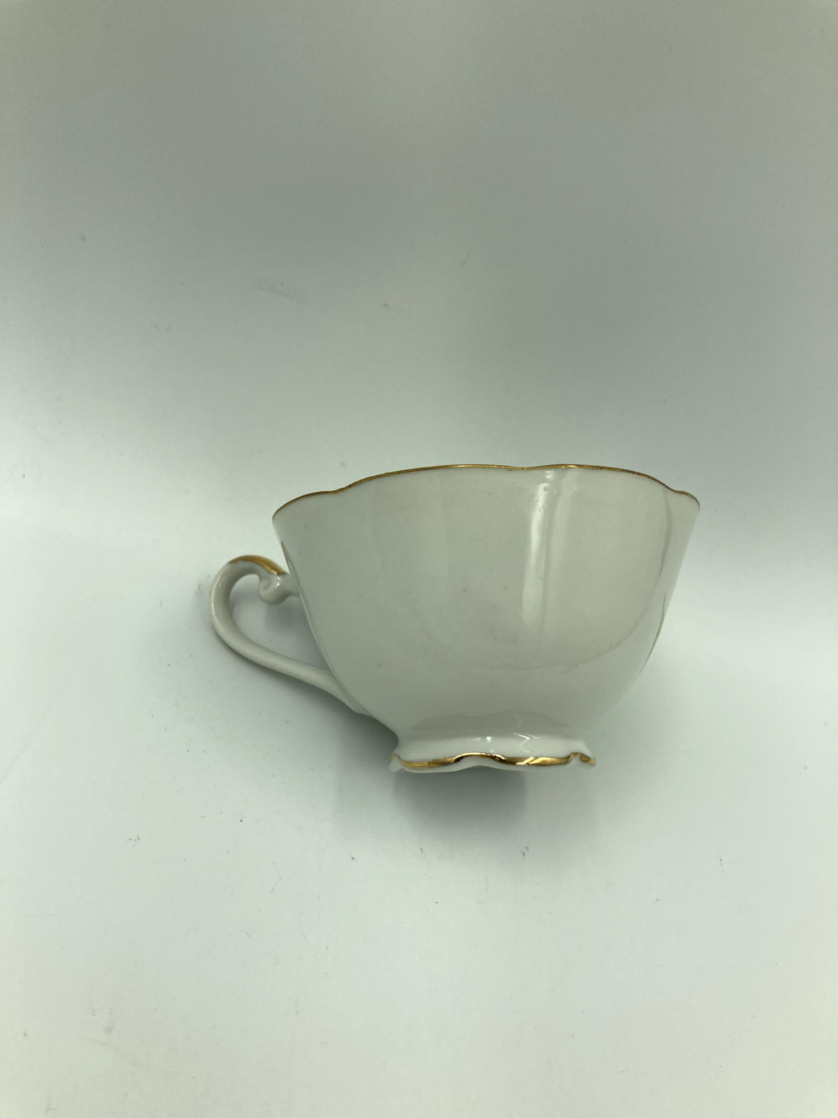 FOUR sets vtg cups/plates - 8 pcs/4 diff hand painted HI flowers/~50s japan NICE