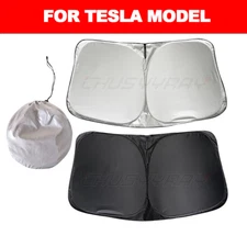 For Tesla Model S 2012-20 Windshield Visor SunShade Custom Made Sun Shade w/Bag