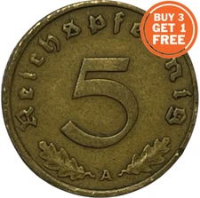 5 GERMAN REICHSPFENNIG FROM 1936-1939 - CHOICE OF DATE - GERMANY