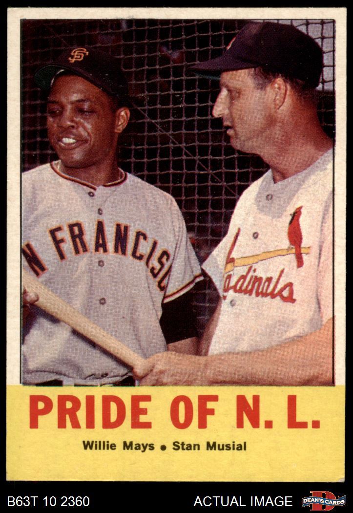 1963 Topps #138 Willie Mays Pride of NL Cardinals / Giants HOF 5.5 - EX+