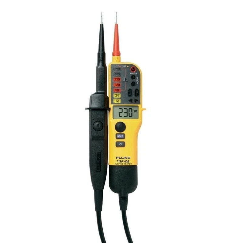 Fluke T130 2 Pole Voltage & Continuity Tester with Personal Calibration Cert - Image 2 of 4