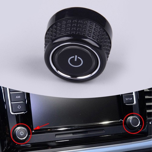 2xLeft & Right Auto Radio Knob Button Turn Knob for VW RCD360 RCD440 RCD410 280C - Picture 13 of 14