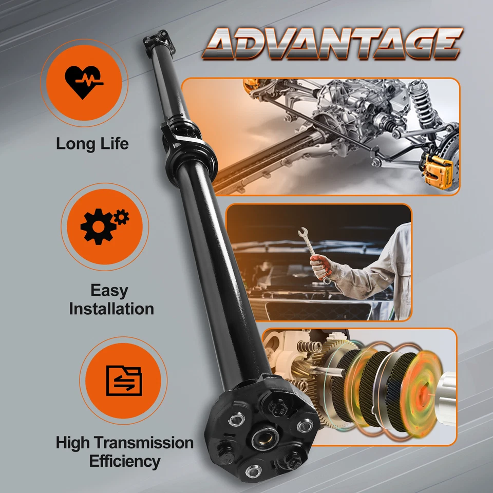 Drive Shaft Prop Shaft Assembly Rear 493002B500 For 2007-09 Hyundai Santa Fe AWD Foto 2 de 4