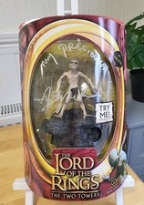 ANDY SERKIS signed LOTR Two Towers GOLLUM Figure Toy Biz VINTAGE COLLECTABLE
