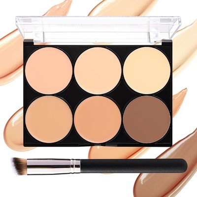 6 Colors Correcting Concealer 0.04 Ounce (Pack of 1), Multi-Colour 01