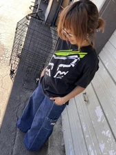 JNCO Vintage 90s Y2K Baggy Wide Leg Utility Jeans Size 26x27 Raver Skater