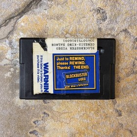 King Salmon: The Big Catch Case & Cartridge - Sega Genesis