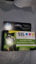 HP 935 Ink 3 Pack, Cyan, Magenta, Yellow. Original HP Ink Cartridge