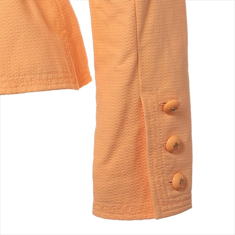 Giacca CHANEL COCO con bottoni taglia:36 giacca arancione WS10392
