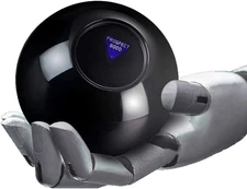 Mystic 8 Ball Retro Edition Fortune Telling Toy, Black Novelty Gift