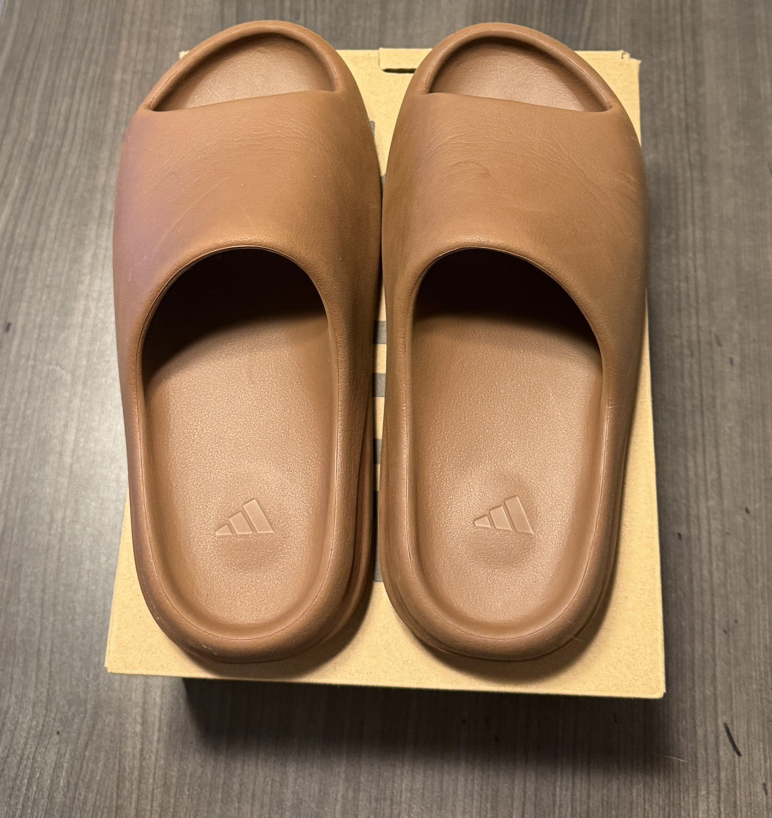 Adidas Yeezy Slide Flax (FZ5896) Men's Size 10 Pre owned With Box - Great Condt thumbnail 5