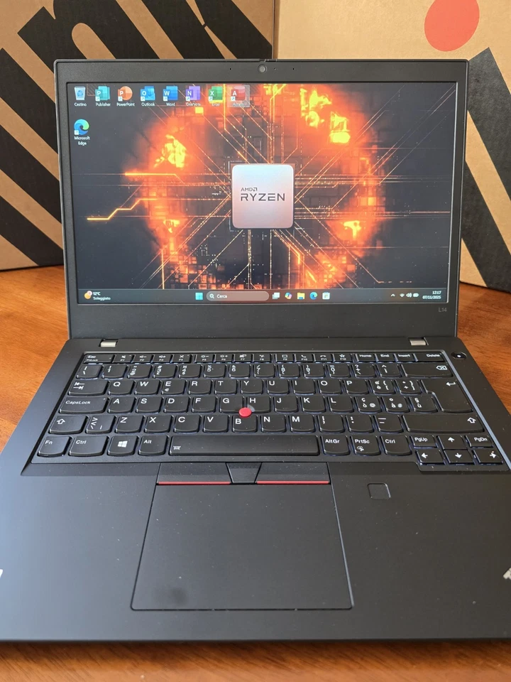 🔴 Lenovo Thinkpad L14 Ryzen 5 16gb Ram 256gb SSD FHD Suite Office Ottimo!🔴 - Immagine 2 di 4