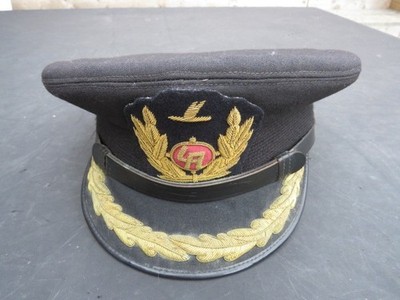 SEHR SELTENE VINTAGE FREDDY LAKER AIRWAYS PILOTEN SCHIRMMÜTZE GRÖSSE 58 ODER 7 1/8