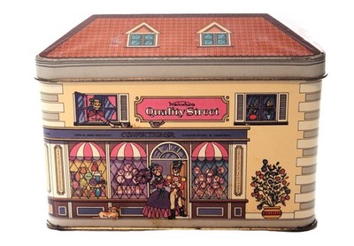 Vintage Werbedose Metall Laden Quality Street