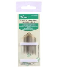 Clover Gold Eye Embroidery Needles No. 3-9