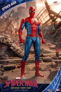 zd toys SPIDER-MAN new red and blue suit brand new day action figure SHIP.AUGUST