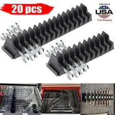 20x Magnetic Modular Wrench Organizer Compact Tool Storage Slots hold Tools US