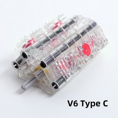 MOC Technic Parts V6 V2 V4 Cylinder Piston Block Bricks Model DIY Toy for le*go