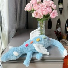 66cm Jelly cat Malachy Dragon-Exclusive sky blue Plush Stunning Toys  Gift Bag