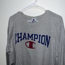 Vintage 90s Champion T Shirt Mens XL Graphic Long Sleeve Streetwear USA Made