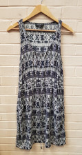 Just Jeans Women's Boho Style Sleeveless Midi Tribal Print Dress UK 12, EUR 40