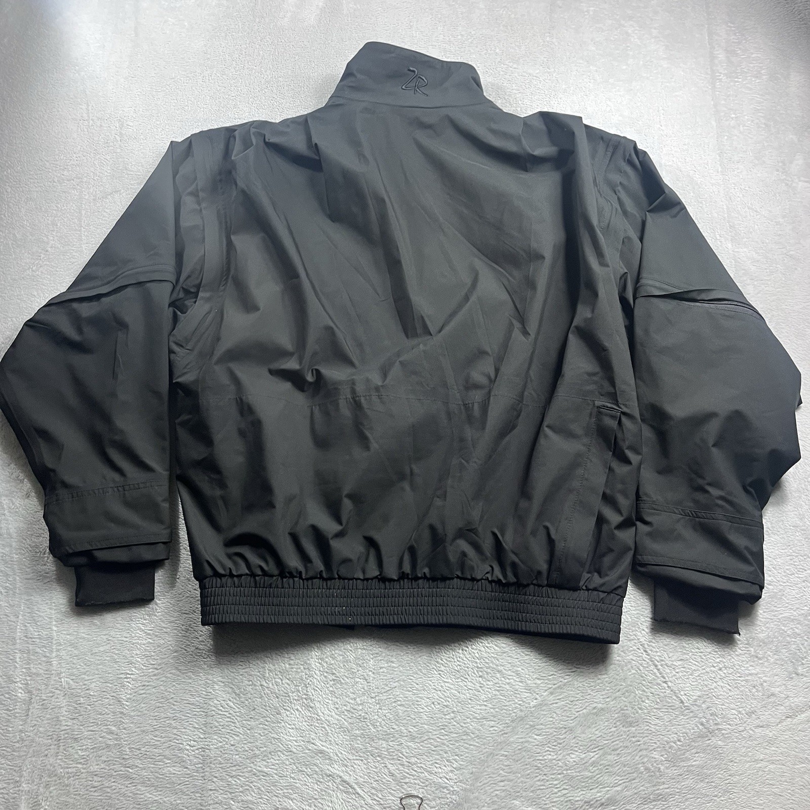 Zero Restriction Tour Lite Traveler Golf Full Zip Gore-Tex Jacket Black Sz Large