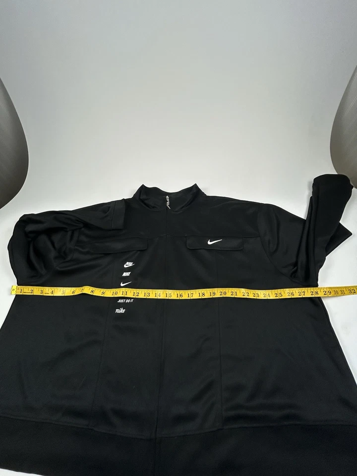 Chaqueta corta Nike WMNS TALLA 2X ropa deportiva Swoosh negra/blanca FZ (CU5678-010) Foto 4 de 4