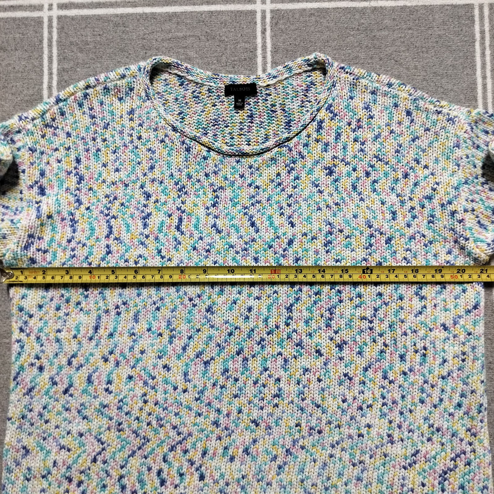 Talbots Medium Multicolored Sprinkle Patterned Kn… - image 6