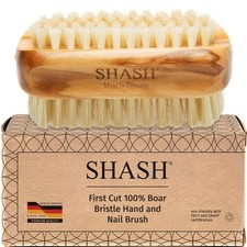 Made in Germany - 100% First Cut Boar Bristle Nail Brush - Gently Removes Dir...