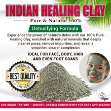 Indian Aztec Healing Clay WORLD'S BEST–Deep Pore Cleansing Facial & Body Mask UK