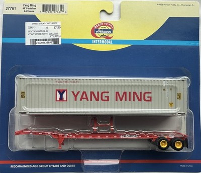 HO 1:87 Athearn 27761 - 45' Container & Chassis - YANG MING