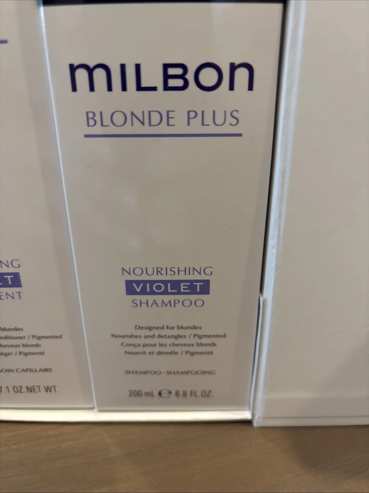 Juego de tratamiento con champú Milbon Blond Plus Foto 2 de 4