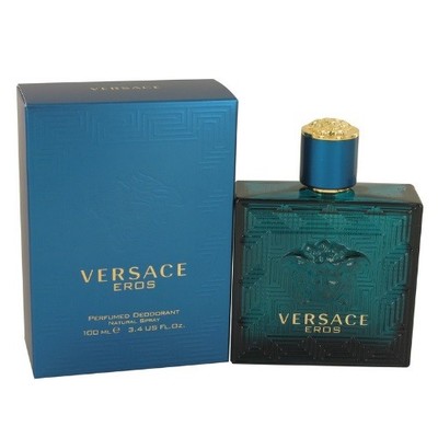 Versace Eros 3.4 oz Perfumed Deodorant Spray for Men Brand New In Box