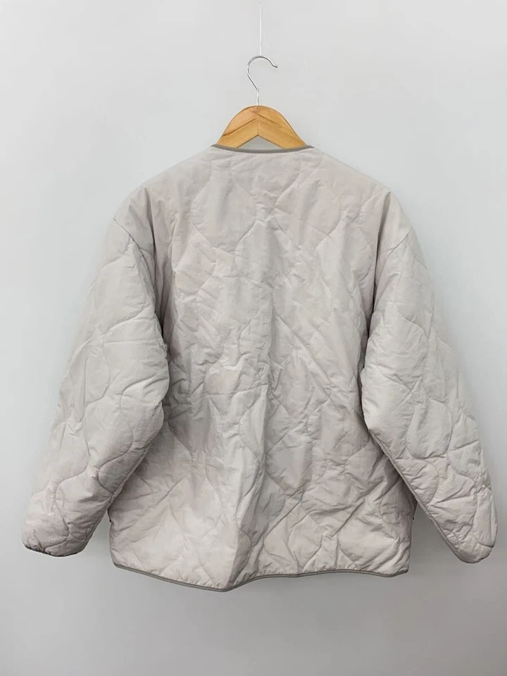 BEAMS military liner down Jacket gray M Used - Image 2 of 4