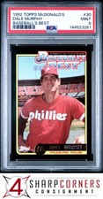 1992 TOPPS McDONALD'S BASEBALL'S BEST #30 DALE MURPHY PSA 9