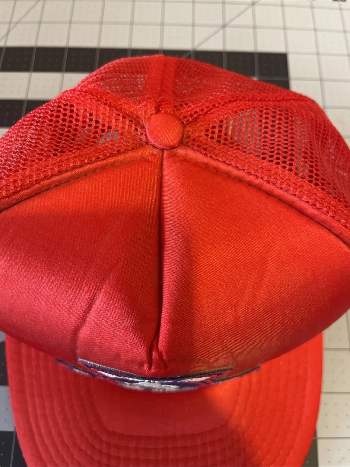 Vintage US Army Air Force 13th Bomb Squadron  TRUCKER HAT The Devils Own Grim - Image 3 of 4