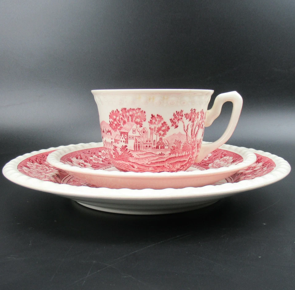 Villeroy & Boch Kaffeegedeck 3-teilig Serie Rusticana rot V&B Coffee Trio