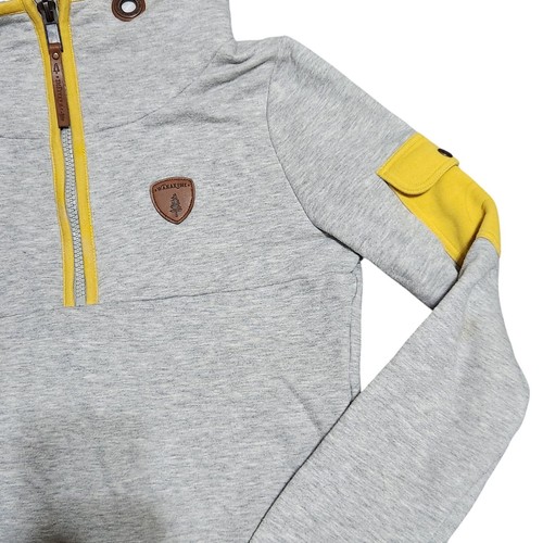 Wanakome Kaya Hoodie Sweatshirt Woens Small Gray Yellow Shirt To - Picture 8 of 8