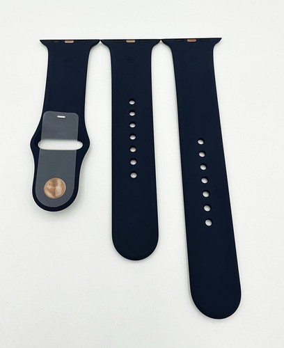 Apple Genuine Watch Silicone Sport Band 45/44/42mm - S/M & M/L Strap Blue - 第 6/9 張圖片