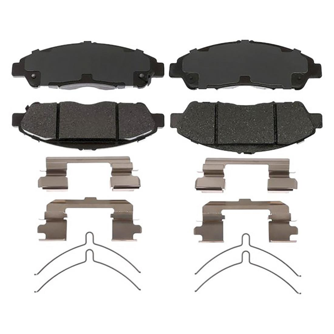 Front Brake Rotors + Ceramic Brake Pads & Hardware For 20172019