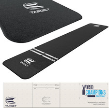Darts Dart Mat - World Champions/Ink/Mod Dart Oche Mat with Soft Tip and Steel