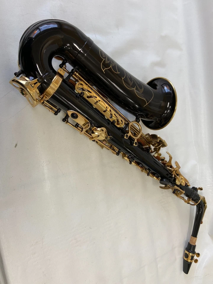 Professional Black Gold Alto Saxophone Sax Brand New - Image 3 of 3
