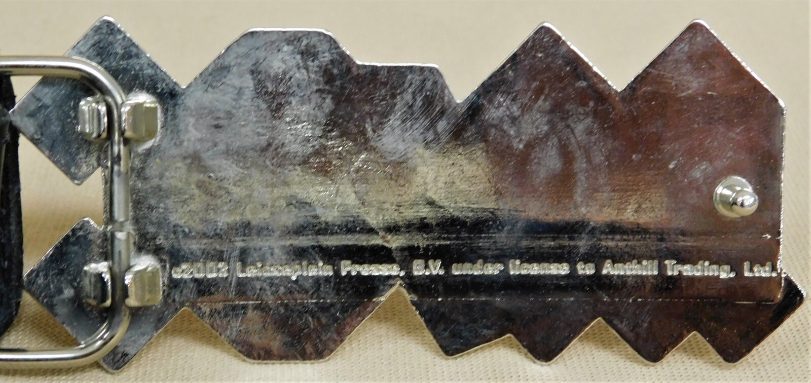 ACDC 2003 Metal FLAMES Belt & Buckle Leidseplein Pres… - Gem