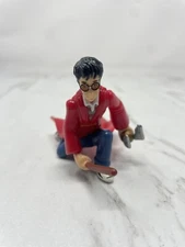 Harry Potter Flying on Broom with Golden Snitch 2001 Warner Brothers. Plastic